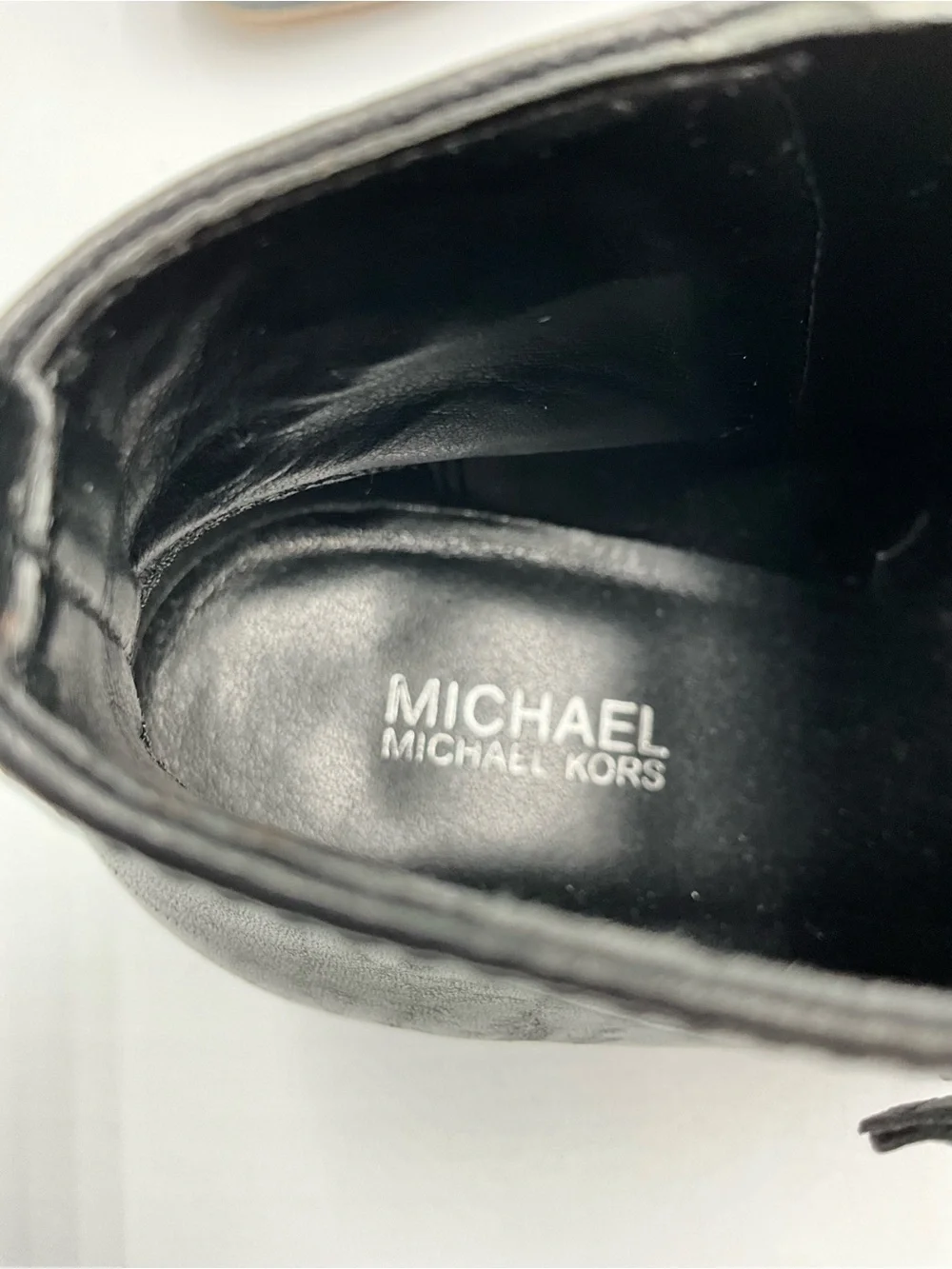 Michael Kors Black Leather Ankle Booties with Buckle Straps
